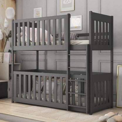 Oxford Wooden Bunk Bed with Cot Bed