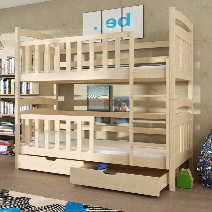 Woking Wooden Bunk Bed Sebus with Storage