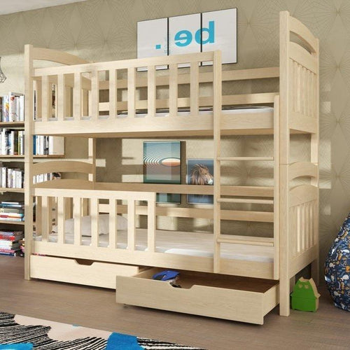 Woking Wooden Bunk Bed Sebus with Storage
