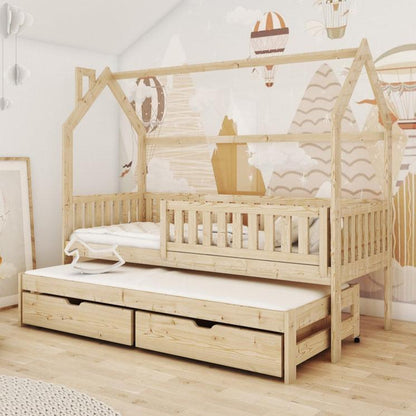 Reigate Wooden Single Bed Monkey With Trundle