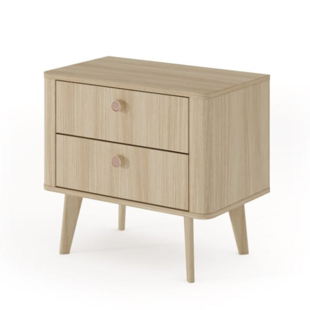 Viki Bedside Table 63cm Compact Sleek Design With Hidden Storage For Small Bedrooms