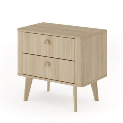 Viki Bedside Table 63cm Compact Sleek Design With Hidden Storage For Small Bedrooms