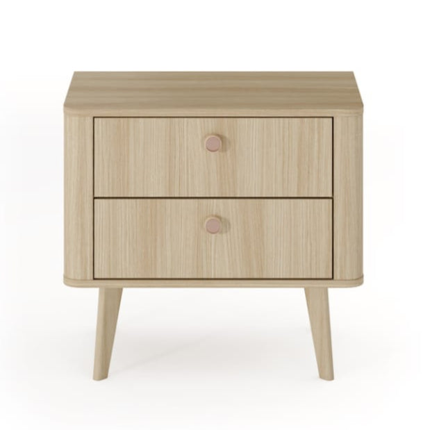Viki Bedside Table 63cm Compact Sleek Design With Hidden Storage For Small Bedrooms