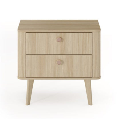 Viki Bedside Table 63cm Compact Sleek Design With Hidden Storage For Small Bedrooms